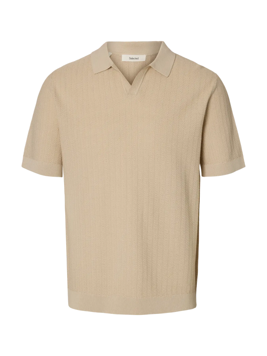 Polo - SLHMATTIS SS LINEN BLEND STRUC POLO NOOS