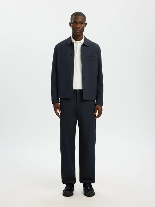 Coordinato SLMREG-ROBERT OVERSHIRT NOOS Dark Sapphire