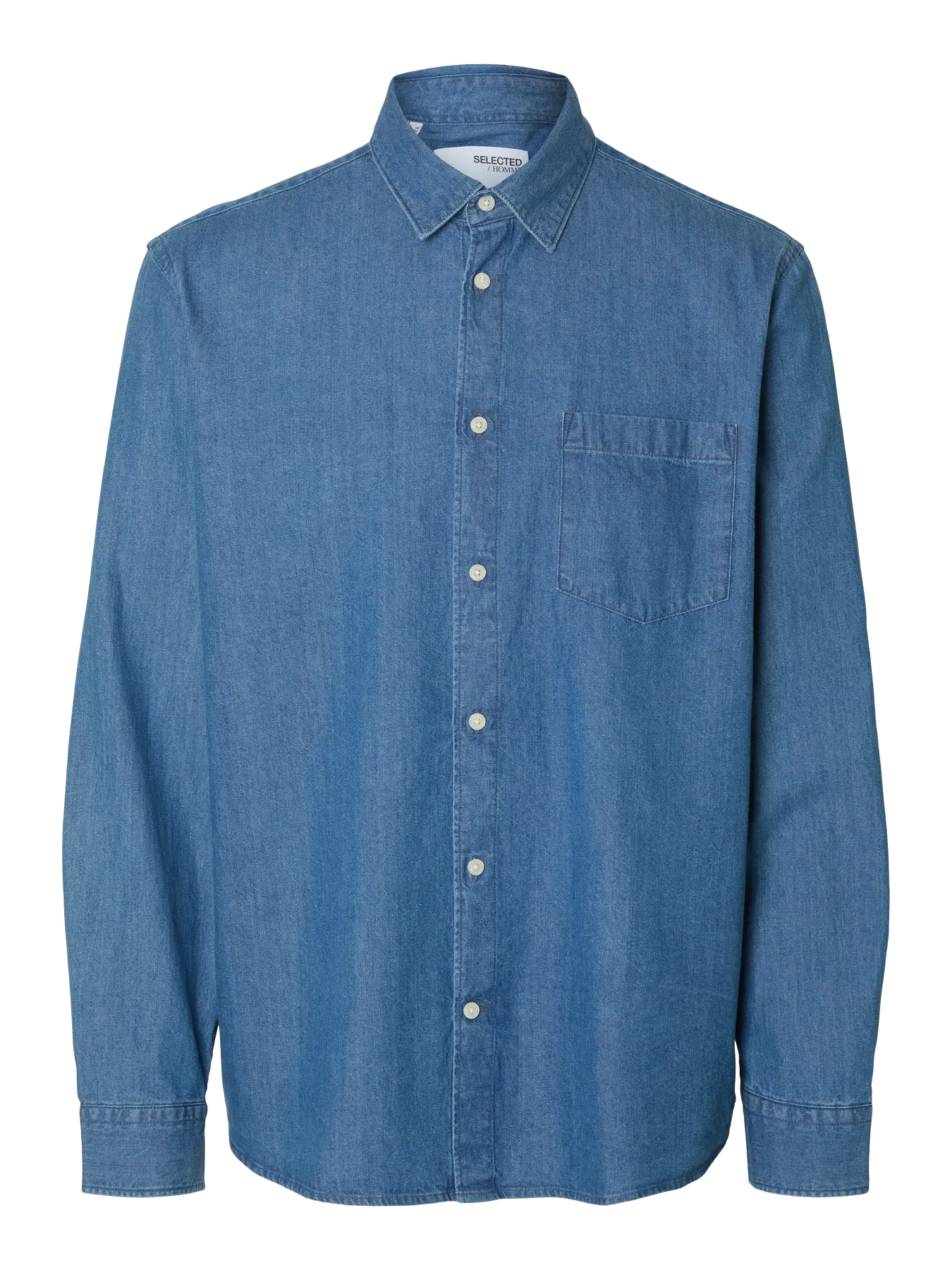 Camicia di Jeans - SLMREGCLAUS CARLO DENIM LS SHIRT NOOS
