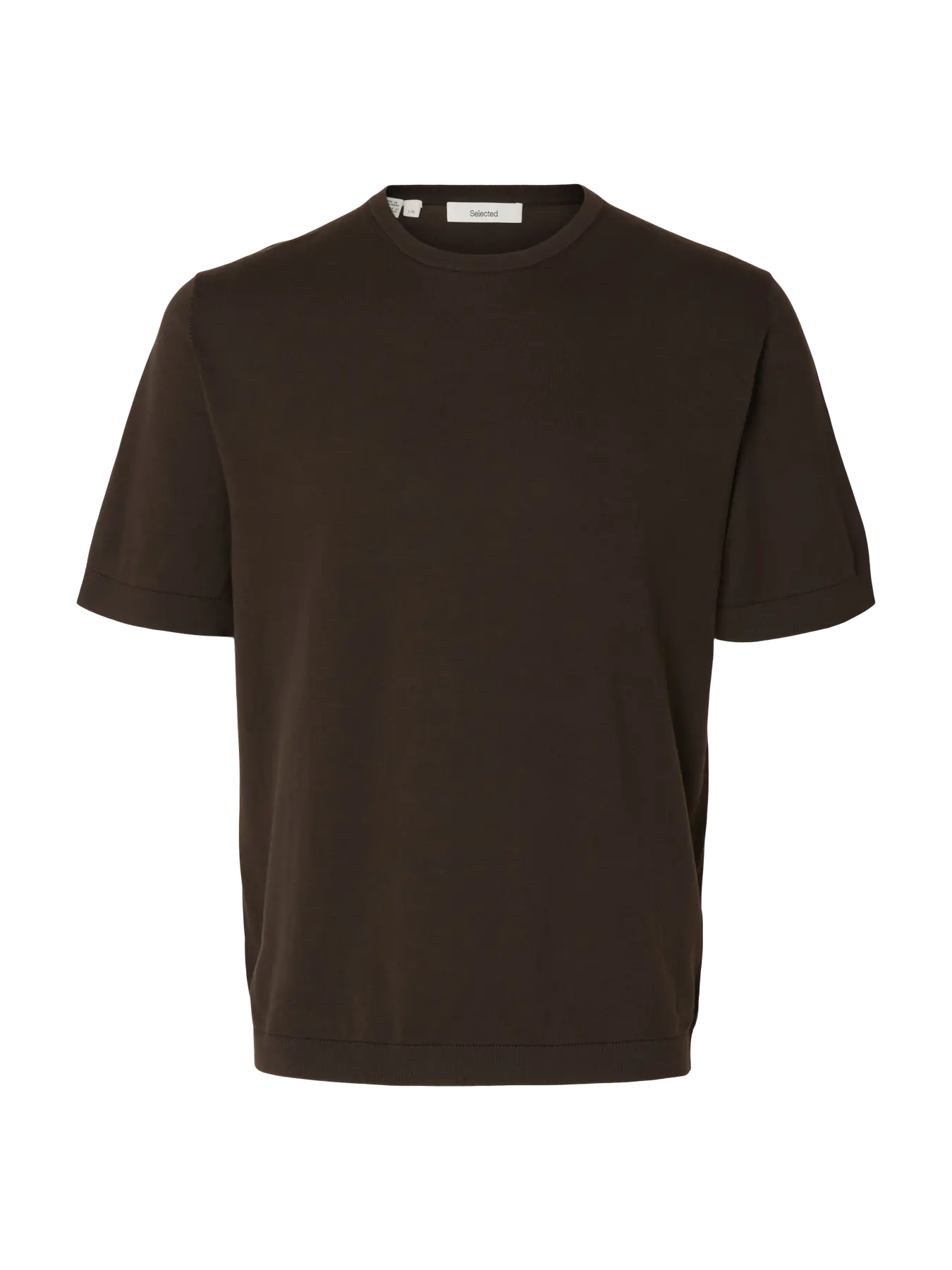 T-shirt SLMTORINO SS KNIT CREW NECK NOOS Delicioso