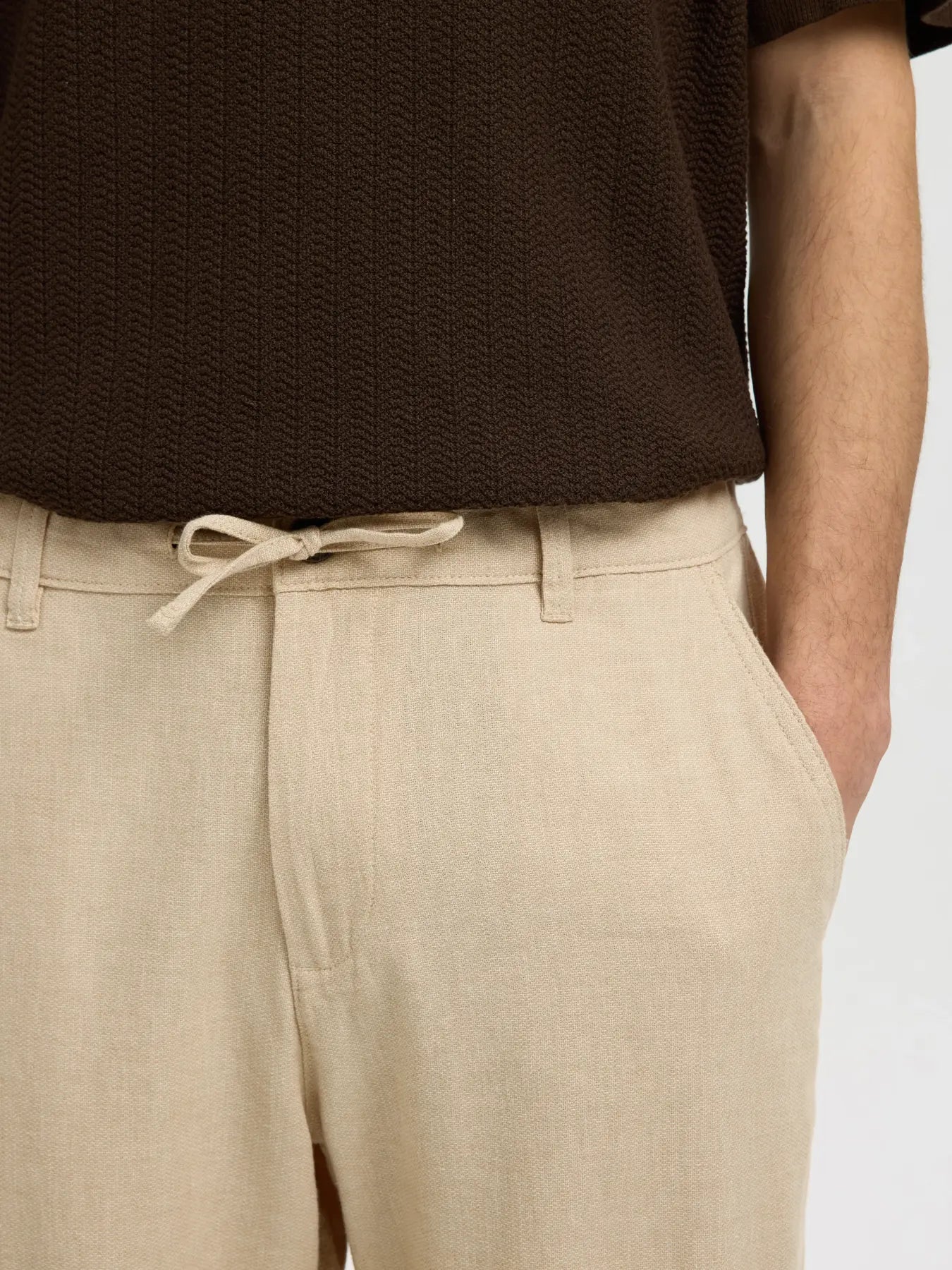 Pantalone - SLH220-LOOSE BRODY LINEN BLD PANT NOOS