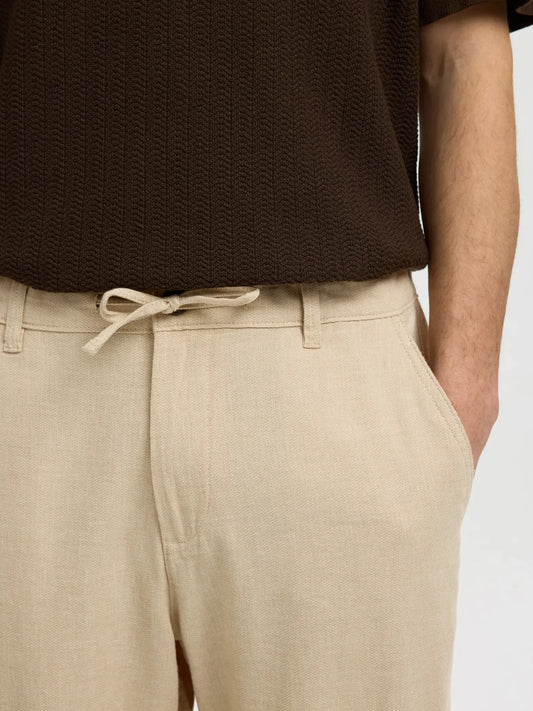 Pantalone - SLH220-LOOSE BRODY LINEN BLD PANT NOOS