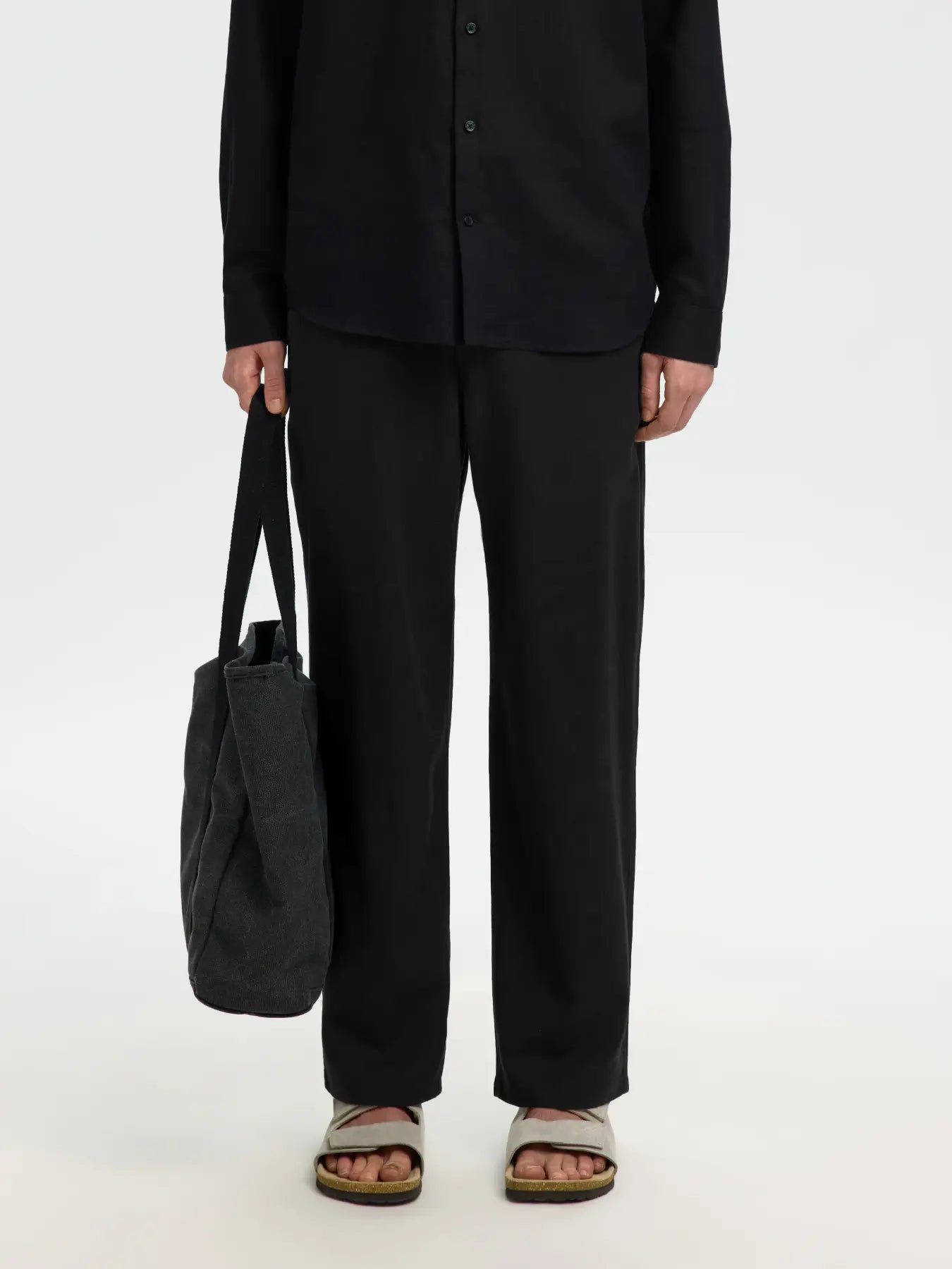 Pantalone - SLH220-LOOSE BRODY LINEN BLD PANT NOOS