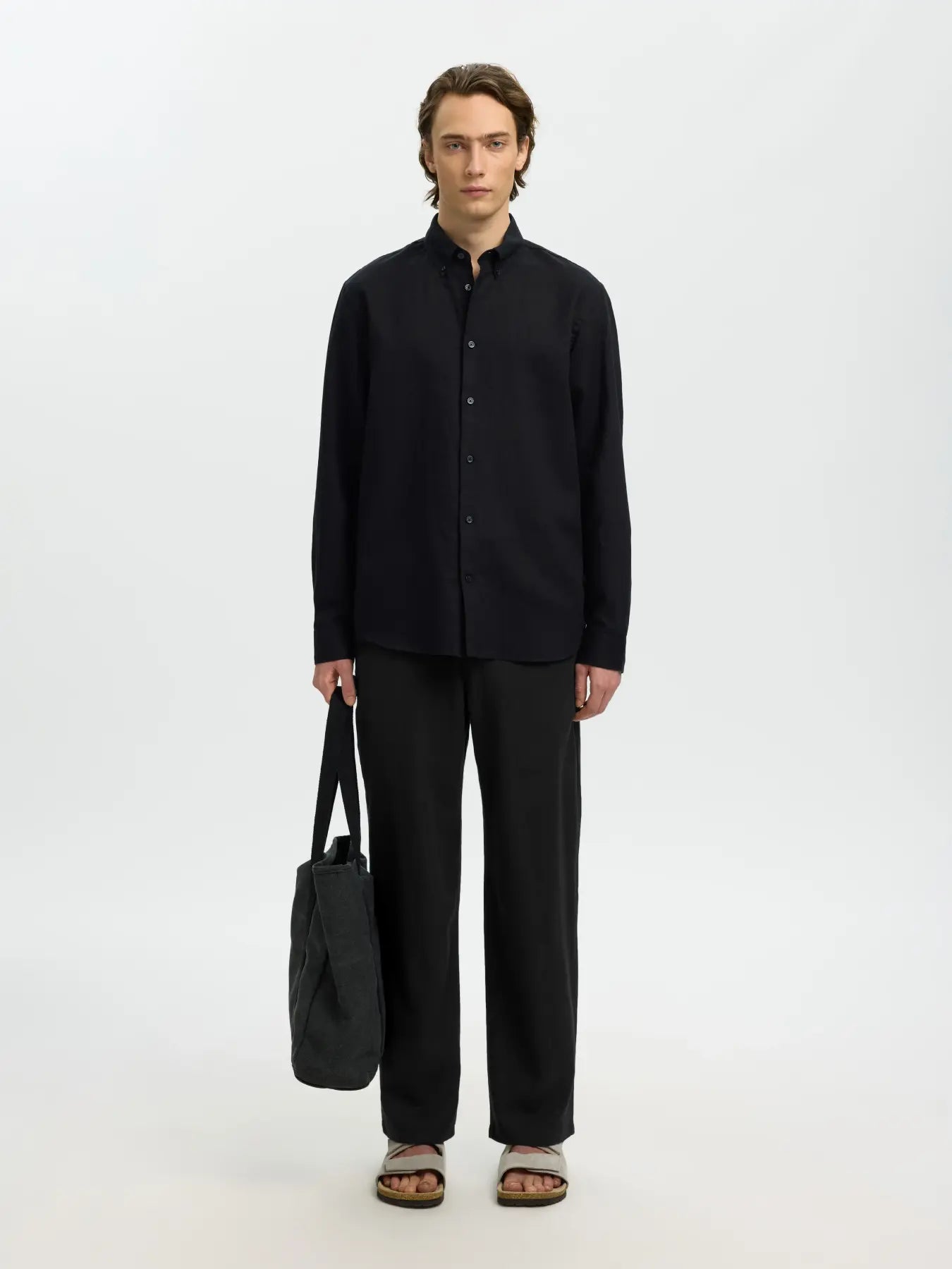 Pantalone - SLH220-LOOSE BRODY LINEN BLD PANT NOOS
