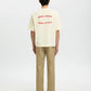 T-shirt SLHBOXYLIAM SS O-NECK TEE HOTEL AMOUR Egret