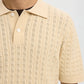 Polo SLHMATTIS SS KNIT NEW CABLE POLO Angora