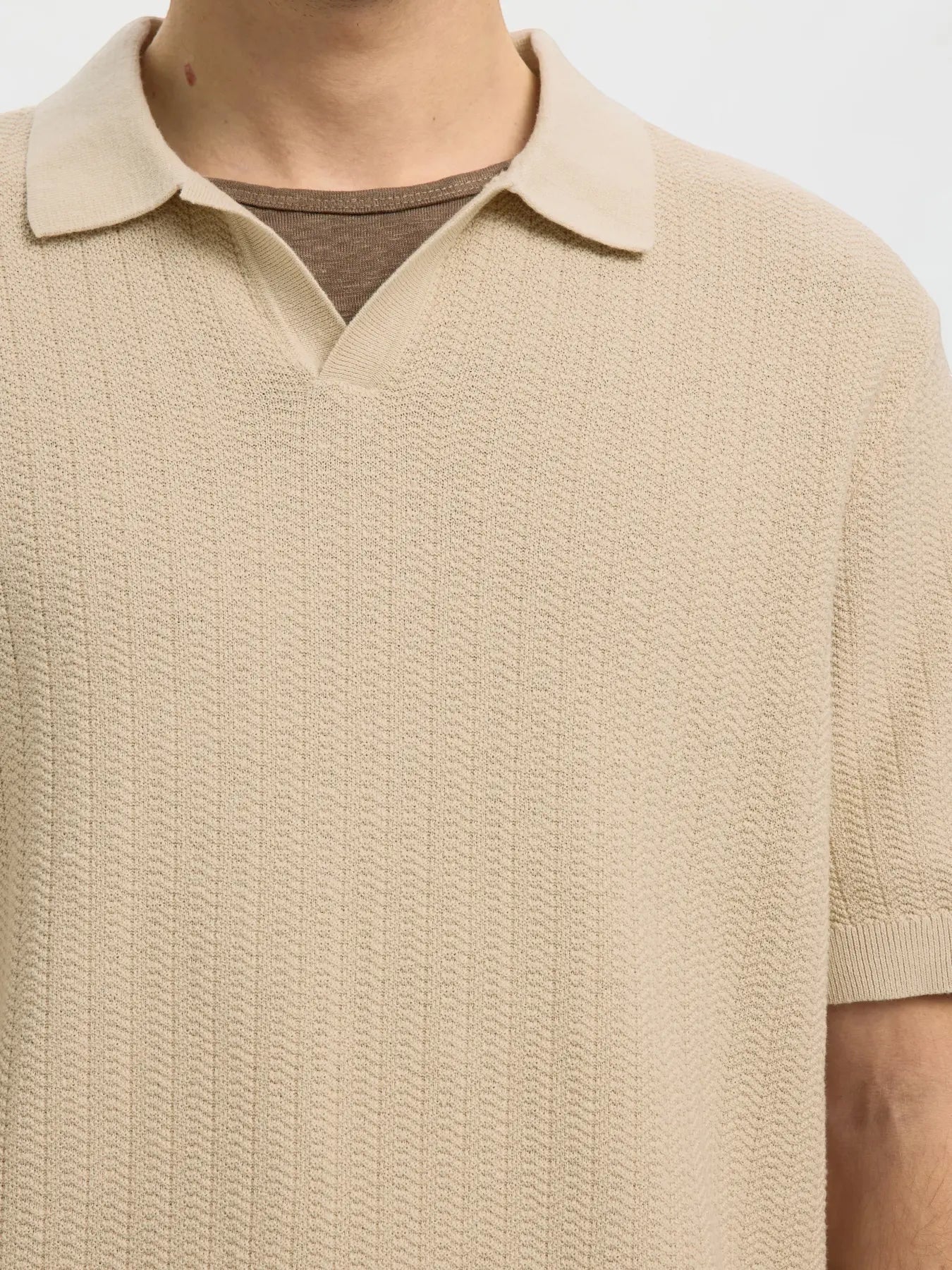Polo - SLHMATTIS SS LINEN BLEND STRUC POLO NOOS