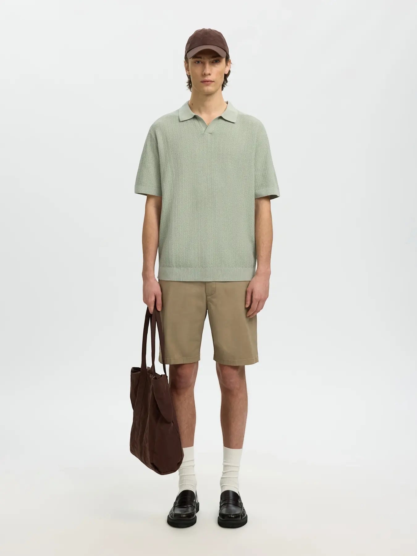 Polo - SLHMATTIS SS LINEN BLEND STRUC POLO NOOS