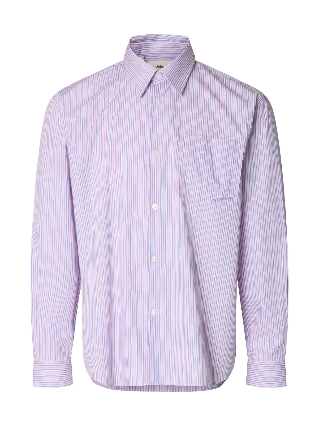 Camicia SLHRLXHOTEL AMOUR EMB LS SHIRT Fresh Pink