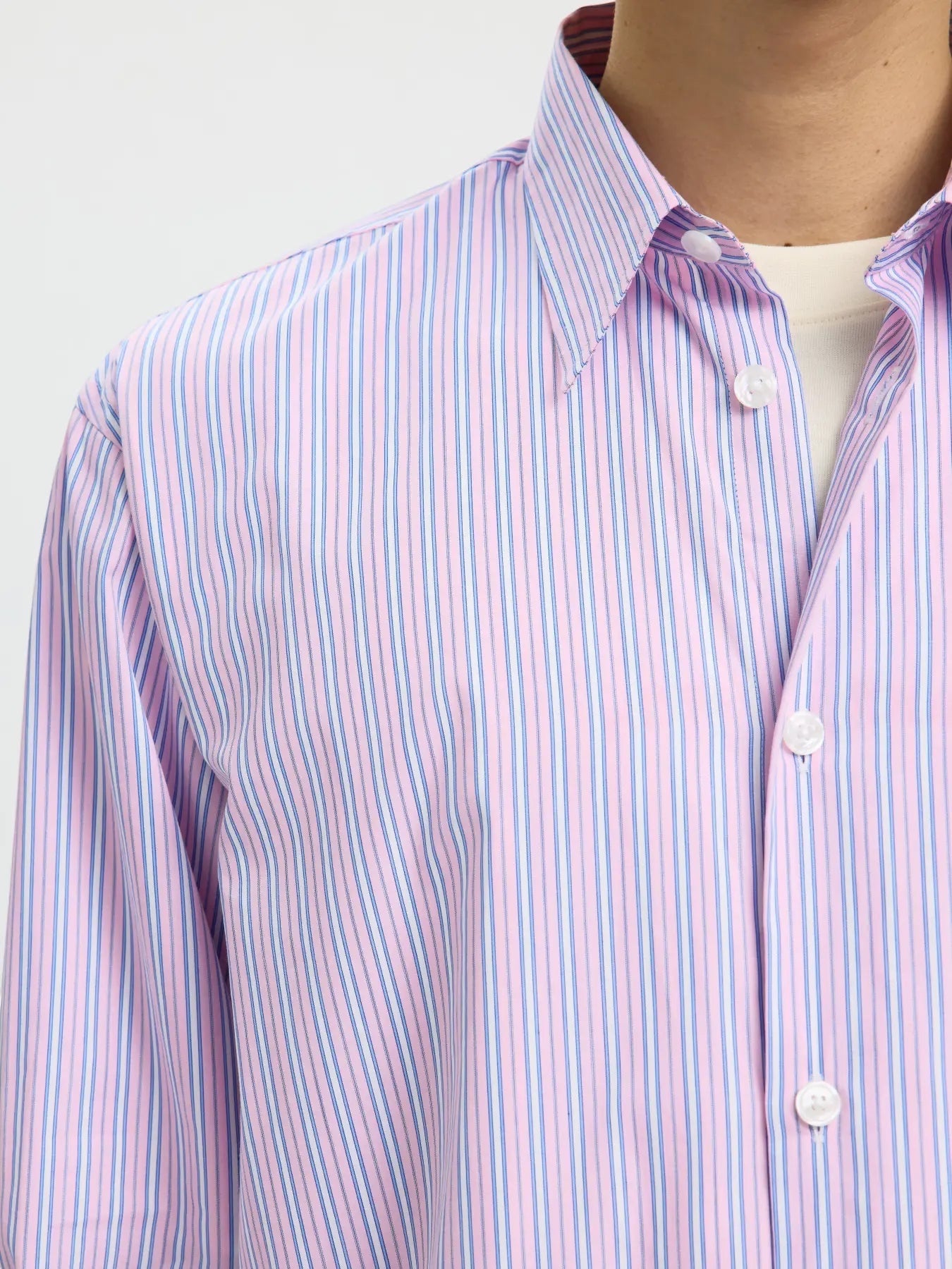 Camicia SLHRLXHOTEL AMOUR EMB LS SHIRT Fresh Pink
