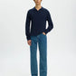 Polo SLHTORINO LS KNIT OPEN STITCH POLO Navy Blazer