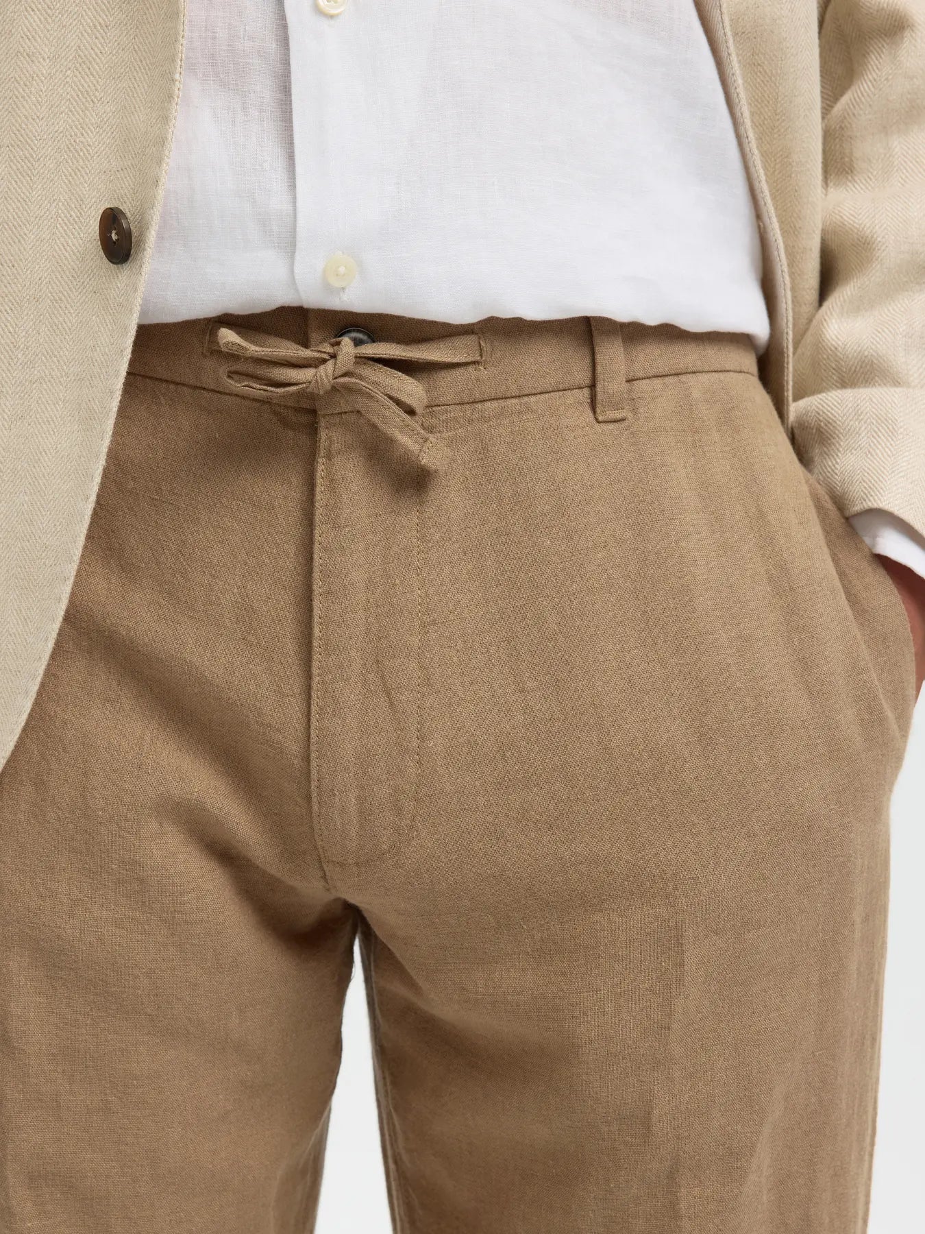 Coordinato - SLMOTTO LEROY LINEN BLEND OVERSHIRT NOOS