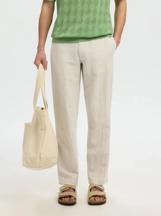 Coordinato - SLMOTTO LEROY LINEN BLEND OVERSHIRT NOOS