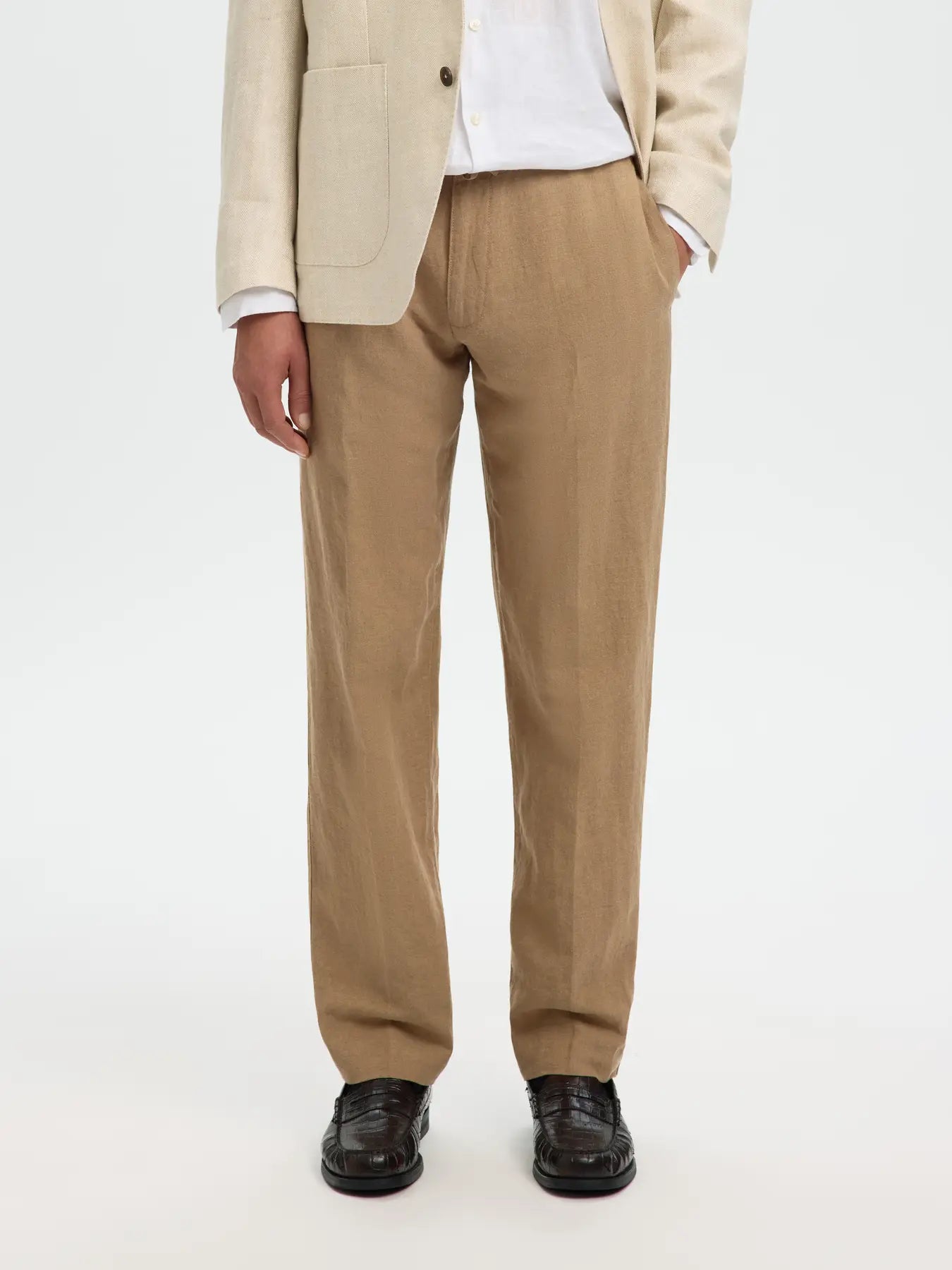Coordinato - SLMOTTO LEROY LINEN BLEND OVERSHIRT NOOS