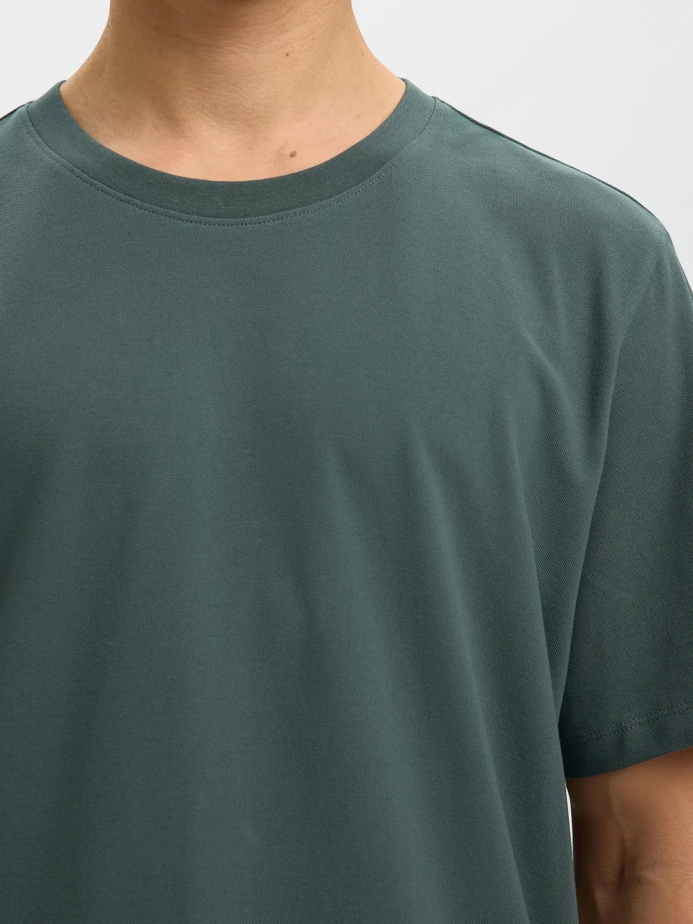 T-shirt SLMATLAS SS O-NECK TEE NOOS Balsam Green
