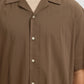 Camicia SLMCASPER-AIR RLX MIX SS SHIRT Chocolate Chip