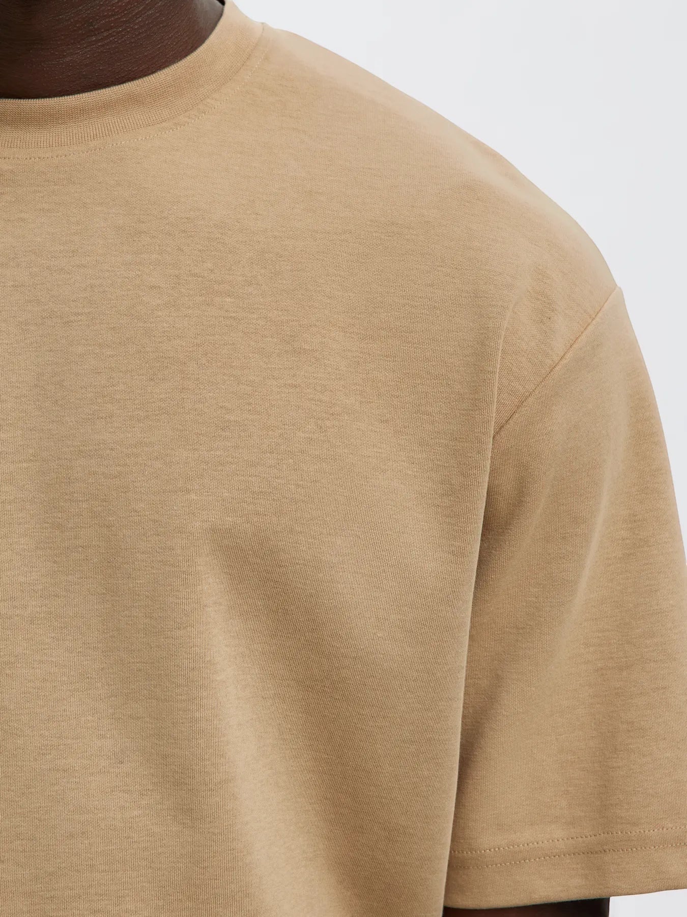 T-shirt SLMLOOSEOSCAR SS O-NECK TEE NOOS Savannah Tan