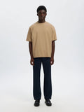 T-shirt SLMLOOSEOSCAR SS O-NECK TEE NOOS Savannah Tan