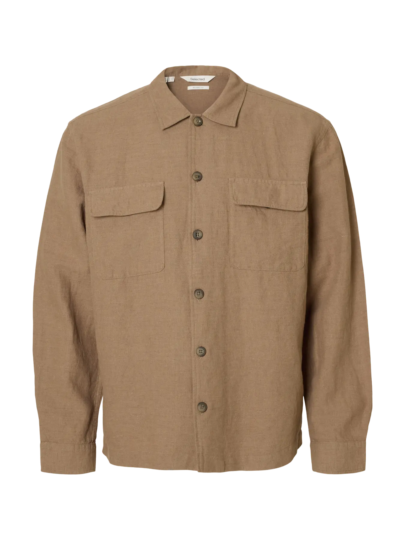 Coordinato - SLMOTTO LEROY LINEN BLEND OVERSHIRT NOOS