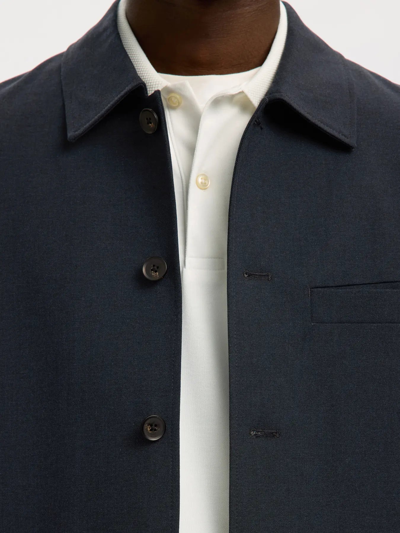 Coordinato SLMREG-ROBERT OVERSHIRT NOOS Dark Sapphire