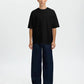 T-shirt SLMRELAXASPEN 2-PLY SS O-NECK NOOS Black