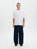 T-shirt SLMRELAXASPEN 2-PLY SS O-NECK NOOS White