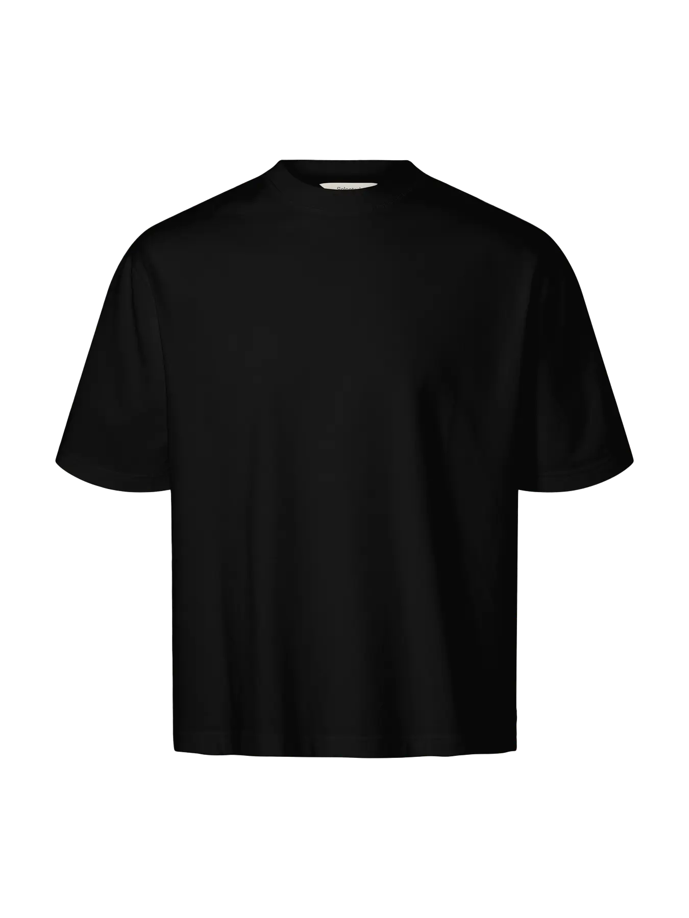 T-shirt SLMRELAXASPEN 2-PLY SS O-NECK NOOS Black