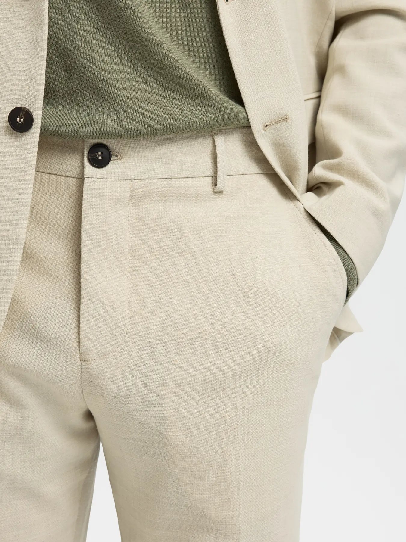 Abito - SLMSLIM-OASIS LINEN NOOS