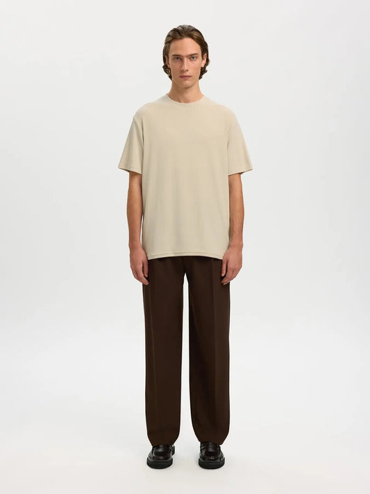 T-shirt - SLMSPENCER RIB SS O-NECK TEE NOOS