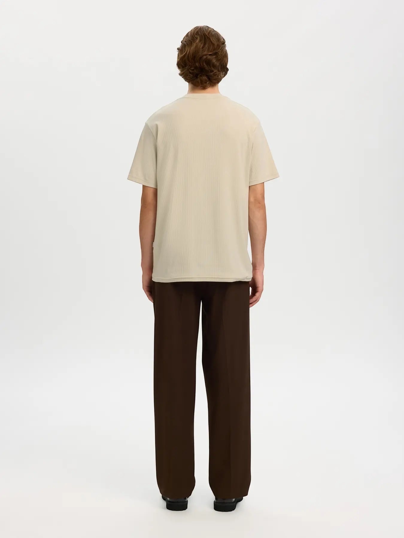 T-shirt - SLMSPENCER RIB SS O-NECK TEE NOOS
