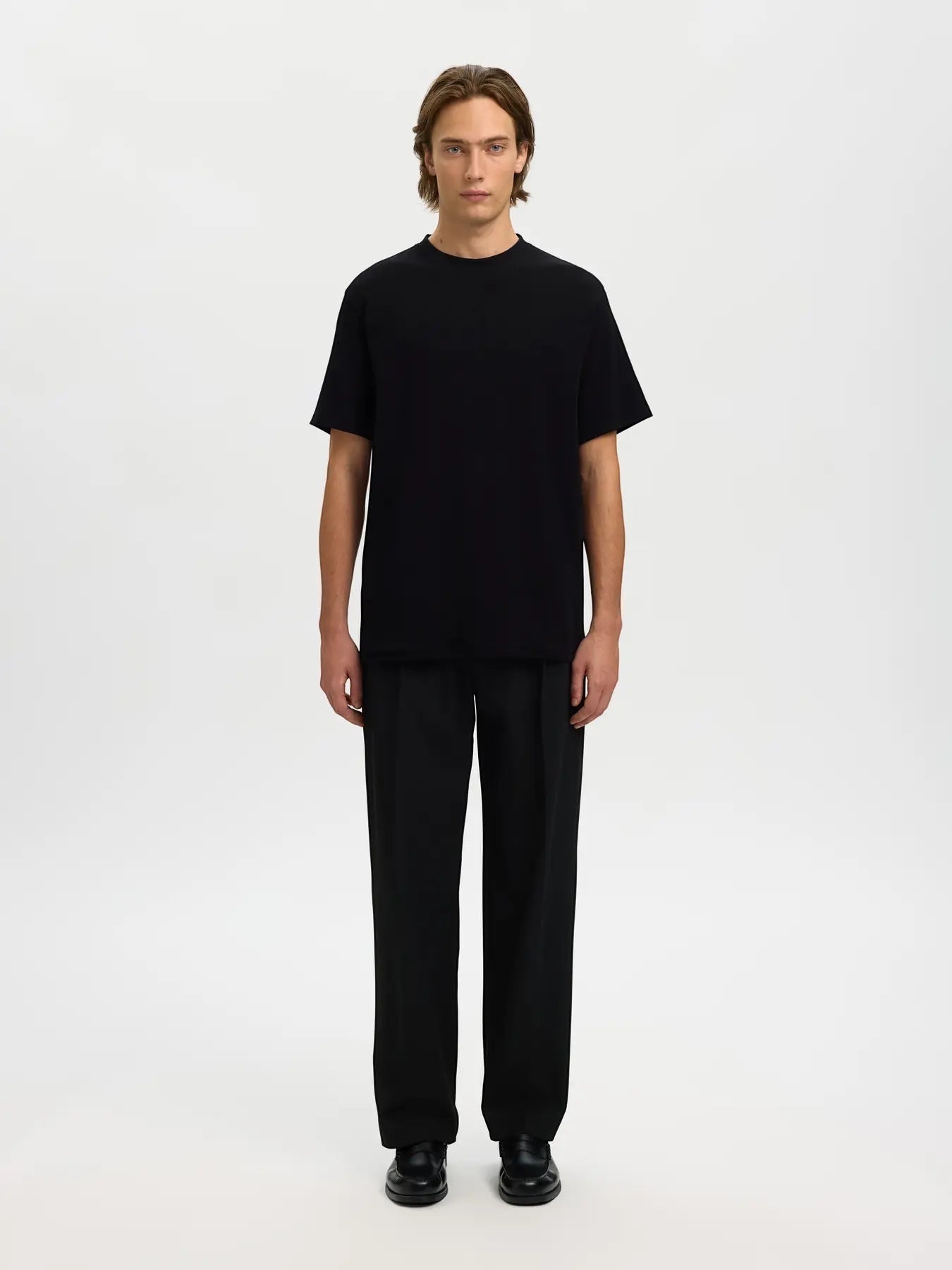 T-shirt - SLMSPENCER RIB SS O-NECK TEE NOOS