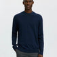 Pullover a maglia SLMTORINO LS KNIT CREW NECK NOOS Navy Blazer