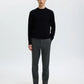 Pullover a maglia SLMTORINO LS KNIT CREW NECK NOOS - Black