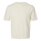 T-shirt SLMTORINO SS KNIT CREW NECK NOOS Egret