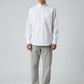Manuel Store white cotton Oxford shirt with button-down collar, chest pocket, and button cuffs. Relaxed fit.